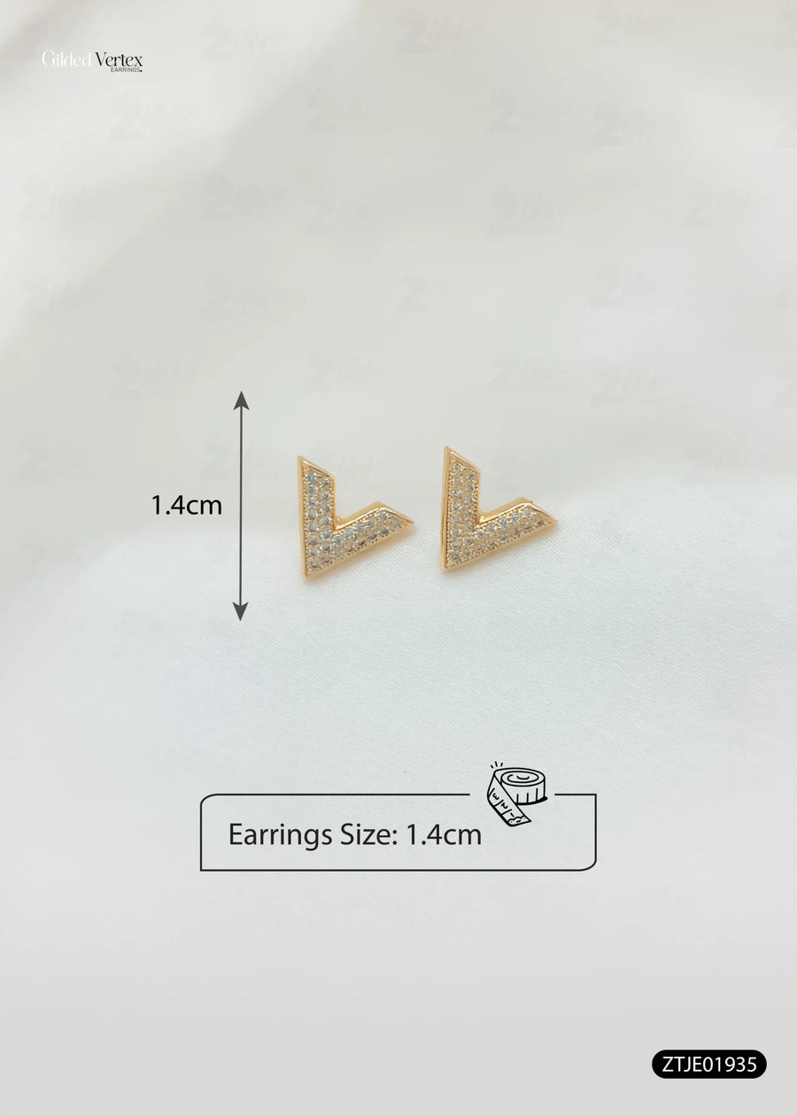 Gilded Vertex Earrings