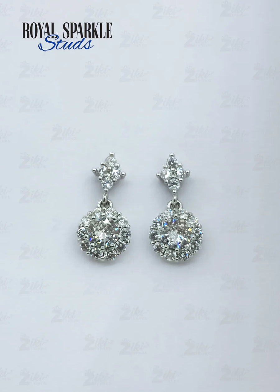 Royal Sparkle Stud Earrings
