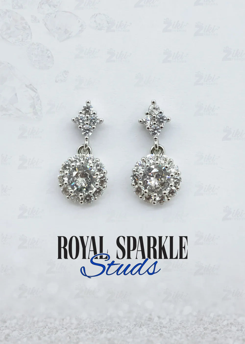 Royal Sparkle Stud Earrings