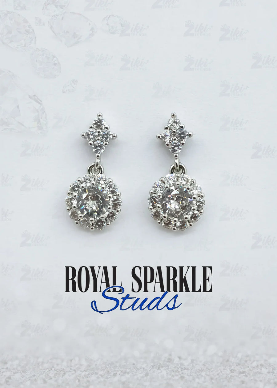 Royal Sparkle Stud Earrings