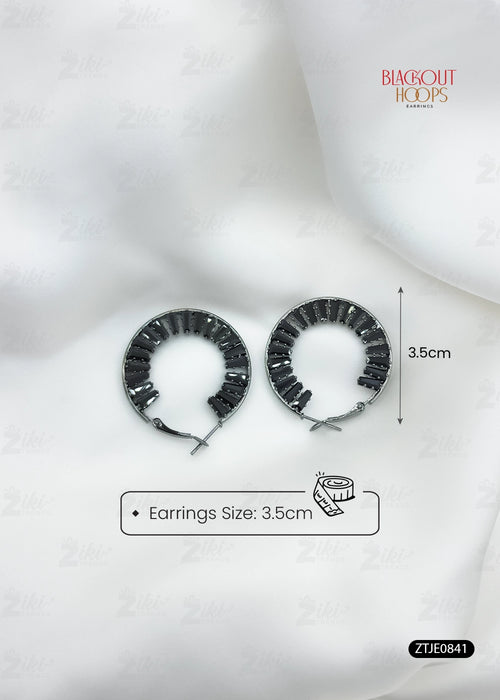 Blackout Hoops Earrings