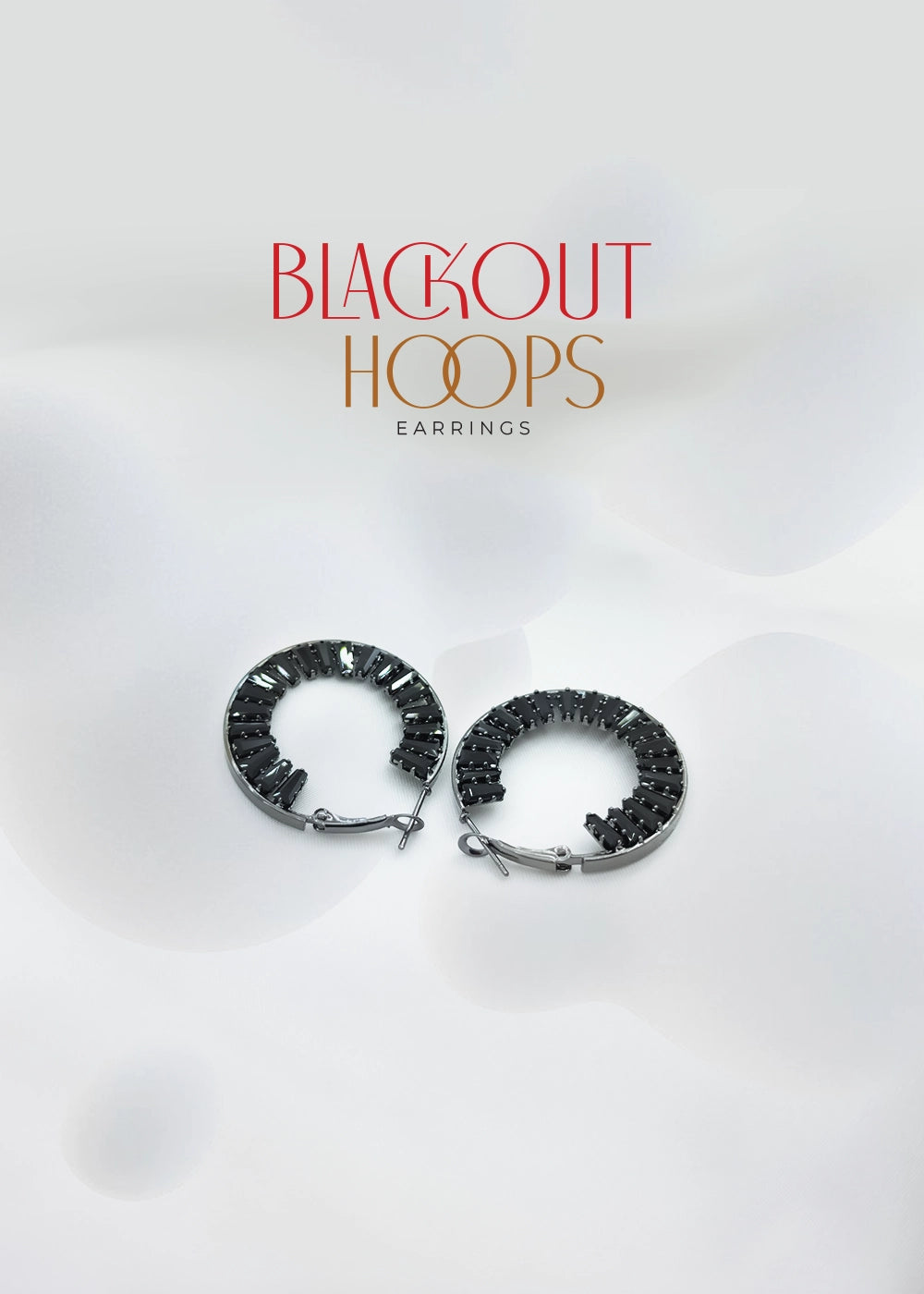 Blackout Hoops Earrings