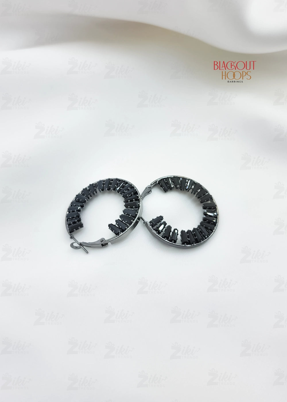Blackout Hoops Earrings