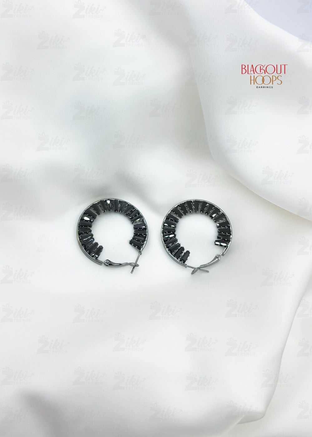 Blackout Hoops Earrings