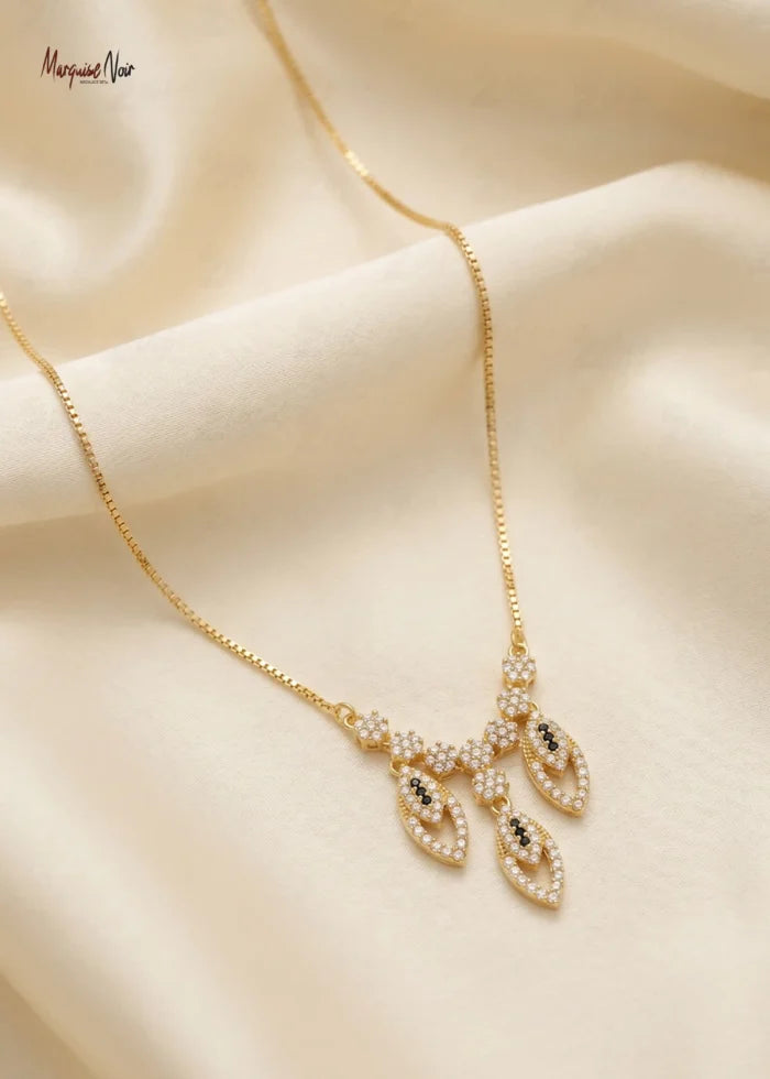 Marquise Noir Necklace Set